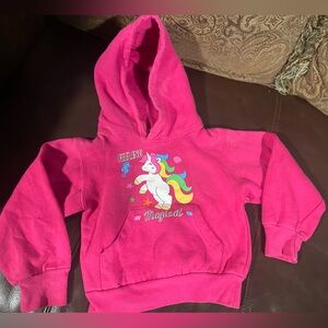 Feeling Magical Unicorn Seahorse Hoodie Sweatshirt, Toddler Girls XS (2-4)